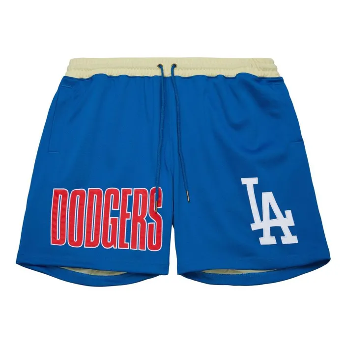 Mitchell and Ness Team OG 20 Fashion Shorts 7034 Current Logo Los Angeles Dodgers Men Shorts