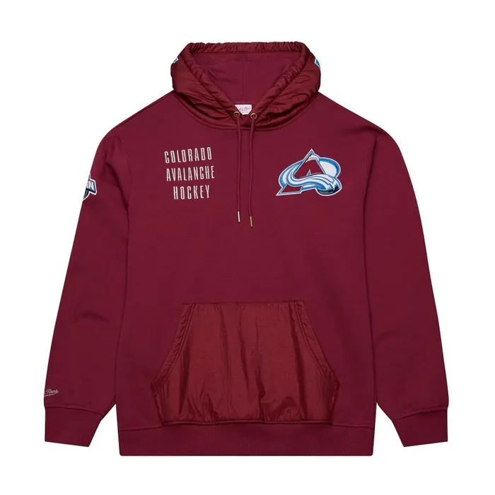 Mitchell and Ness Team OG 20 Fleece Hoodie Current Logo Colorado Avalanche Men Hoodies and Sweatshirts