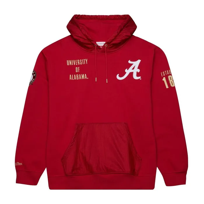 Mitchell and Ness Team OG 20 Fleece Hoodie Current Logo University Of Alabama Men Hoodies and Sweatshirts Mitchell and Ness Team OG 20 Fleece Hoodie Current Logo University Of Alabama Men Hoodies and Sweatshirts