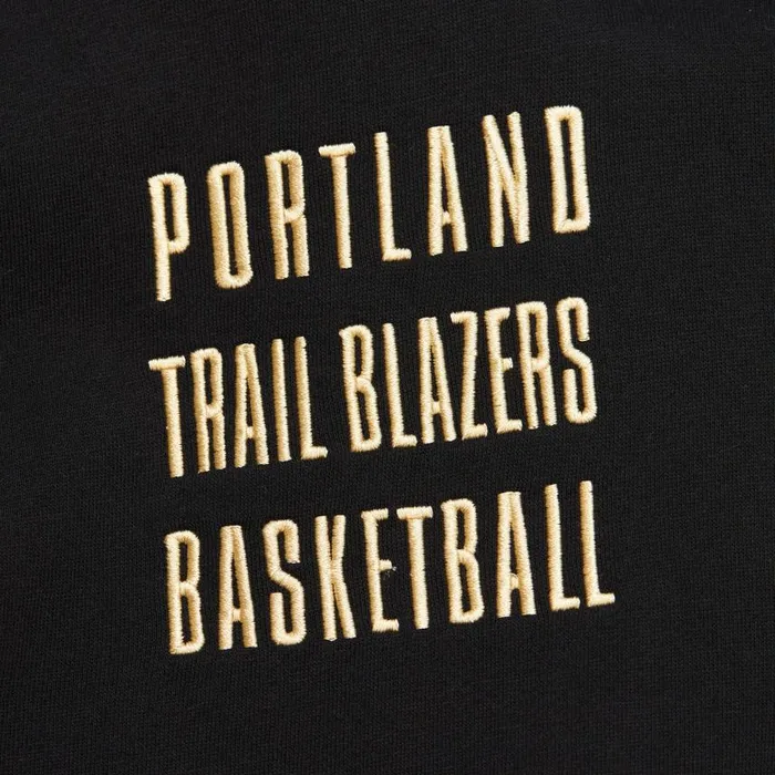 Mitchell and Ness Team OG 20 Fleece Hoodie Vintage Logo Portland Trail Blazers Men Hoodies and Sweatshirts