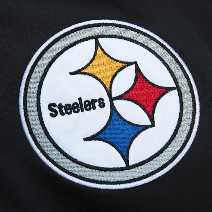 Mitchell and Ness Team OG 20 Lightweight Satin Jacket Pittsburgh Steelers Men Jackets and Outerwear Mitchell and Ness Team OG 20 Lightweight Satin Jacket Pittsburgh Steelers Men Jackets and Outerwear
