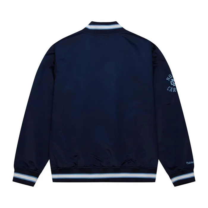 Mitchell and Ness Team OG 20 Lightweight Satin Jacket University Of North Carolina Men Jackets and Outerwear Mitchell and Ness Team OG 20 Lightweight Satin Jacket University Of North Carolina Men Jackets and Outerwear