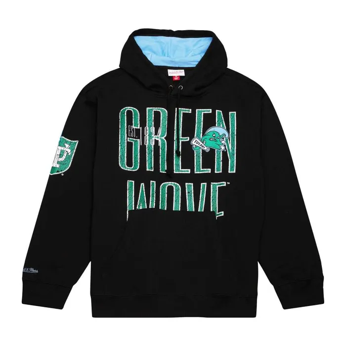 Mitchell and Ness Team OG Fleece Hoodie Tulane University Men Hoodies and Sweatshirts