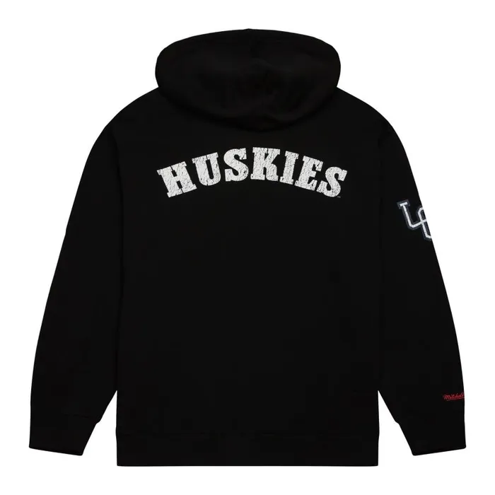 Mitchell and Ness Team OG Fleece Hoodie University Of Connecticut Men Hoodies and Sweatshirts