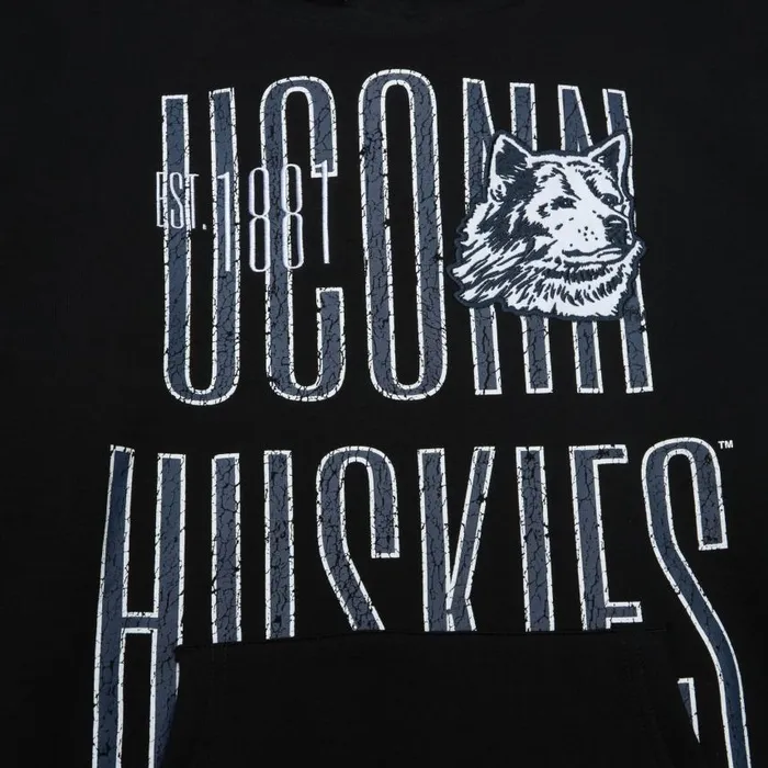 Mitchell and Ness Team OG Fleece Hoodie University Of Connecticut Men Hoodies and Sweatshirts