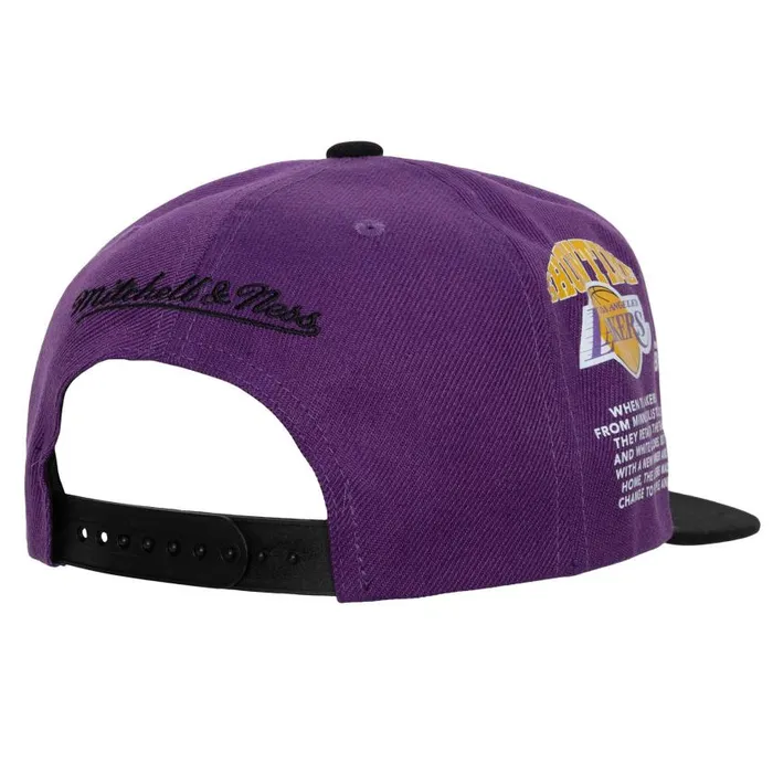 Mitchell and Ness Team Origins Snapback HWC Los Angeles Lakers Men Hats and Headwear Mitchell and Ness Team Origins Snapback HWC Los Angeles Lakers Men Hats and Headwear