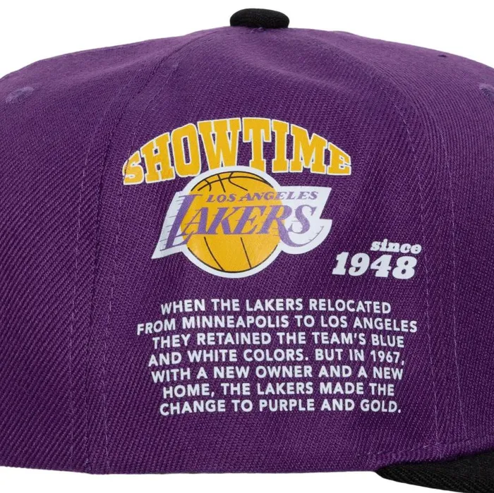 Mitchell and Ness Team Origins Snapback HWC Los Angeles Lakers Men Hats and Headwear Mitchell and Ness Team Origins Snapback HWC Los Angeles Lakers Men Hats and Headwear