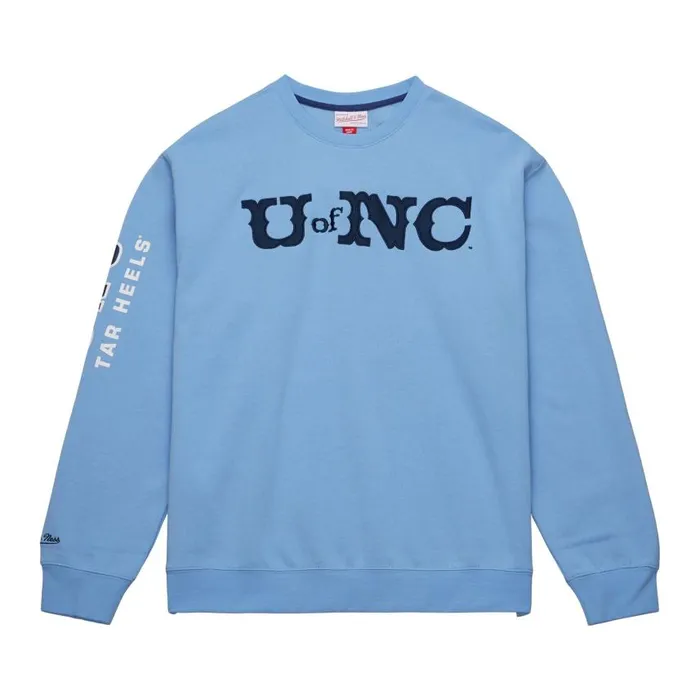 Mitchell and Ness There And Back Fleece Crew University Of North Carolina Men Hoodies and Sweatshirts Mitchell and Ness There And Back Fleece Crew University Of North Carolina Men Hoodies and Sweatshirts