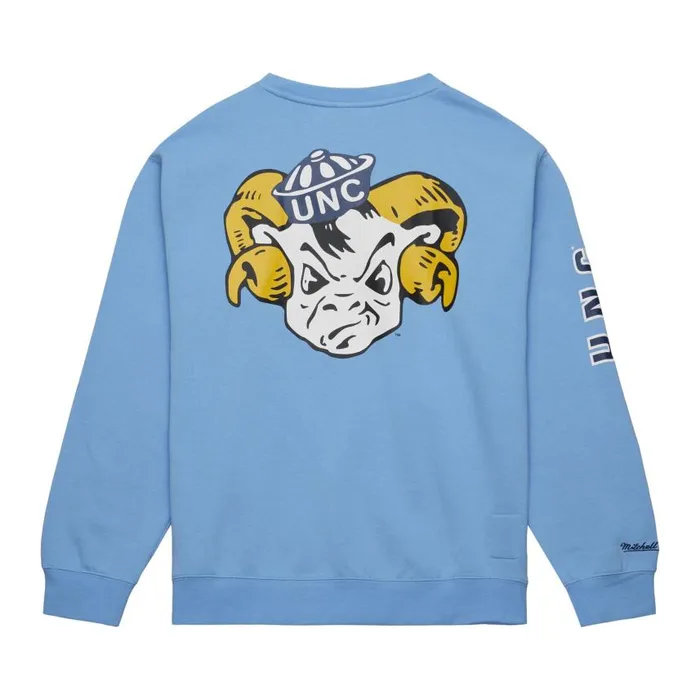 Mitchell and Ness There And Back Fleece Crew University Of North Carolina Men Hoodies and Sweatshirts Mitchell and Ness There And Back Fleece Crew University Of North Carolina Men Hoodies and Sweatshirts