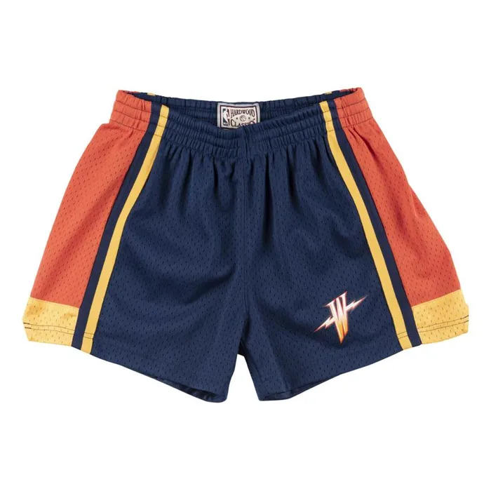 Mitchell and Ness Unisex Jump Shot Shorts Golden State Warriors Women Shorts and Skorts
