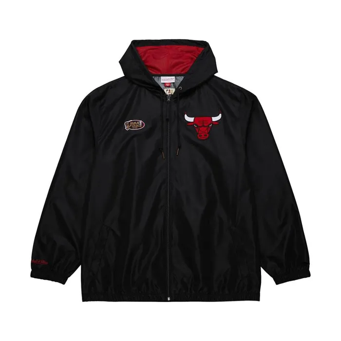 Mitchell and Ness Unlined Windbreaker Vintage Logo Chicago Bulls Men Jackets and Outerwear