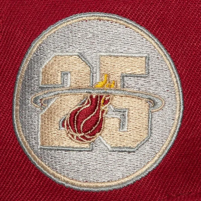 Mitchell and Ness With Love Snapback HWC Miami Heat Men Hats and Headwear Mitchell and Ness With Love Snapback HWC Miami Heat Men Hats and Headwear