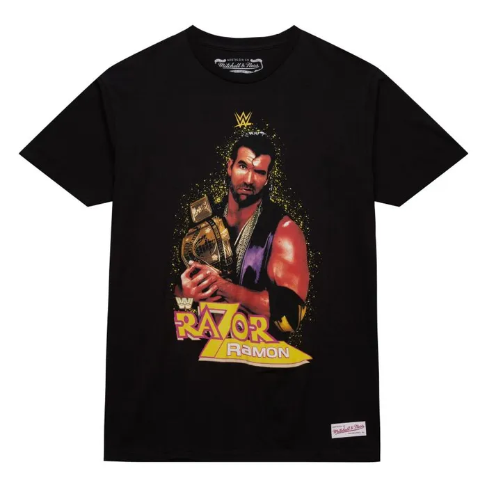 Mitchell and Ness WM Legends Tee Wrestlemania Razor Ramon Men TShirts and Tops Mitchell and Ness WM Legends Tee Wrestlemania Razor Ramon Men TShirts and Tops