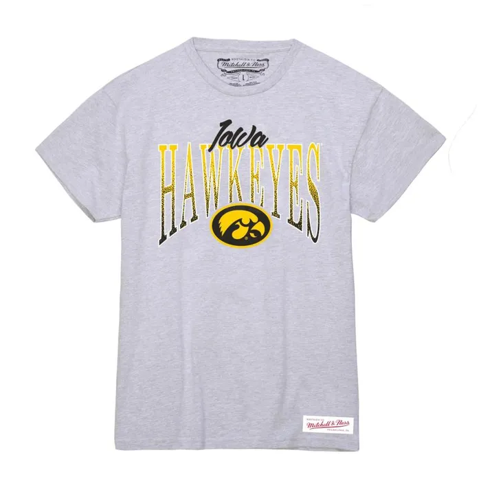 Mitchell and Ness Women039s Script Arc Tee University Of Iowa Women TShirts and Tops