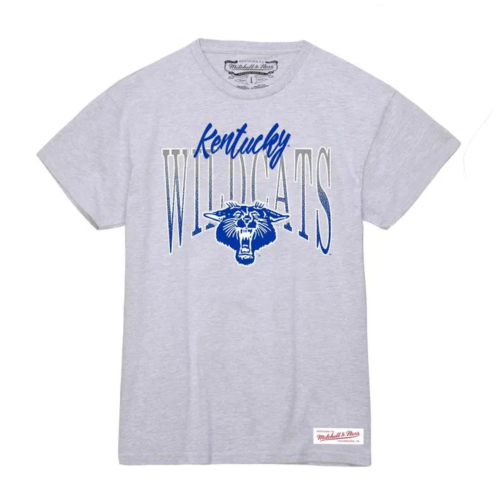 Mitchell and Ness Women039s Script Arc Tee University Of Kentucky Women TShirts and Tops