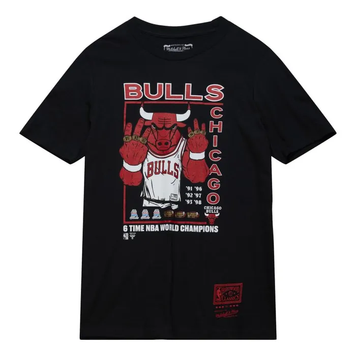 Mitchell and Ness World Champs Tee Chicago Bulls Kids TShirts and Tops