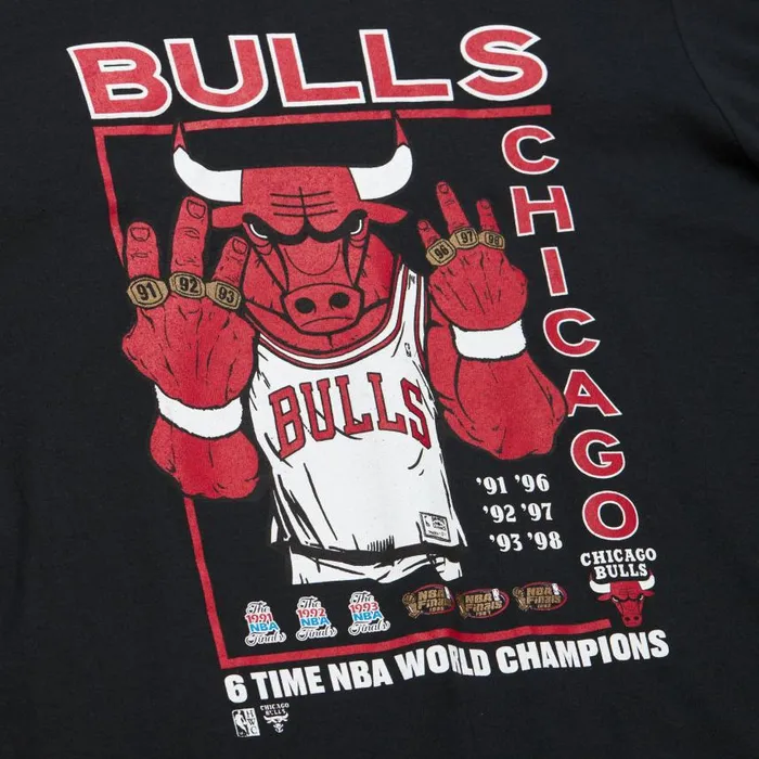 Mitchell and Ness World Champs Tee Chicago Bulls Kids TShirts and Tops