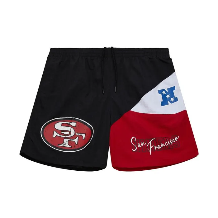 Mitchell and Ness Woven Shorts Vintage Logo San Francisco 49ers Men Shorts