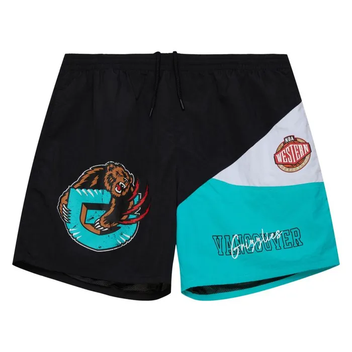 Mitchell and Ness Woven Shorts Vintage Logo Vancouver Grizzlies Men Shorts