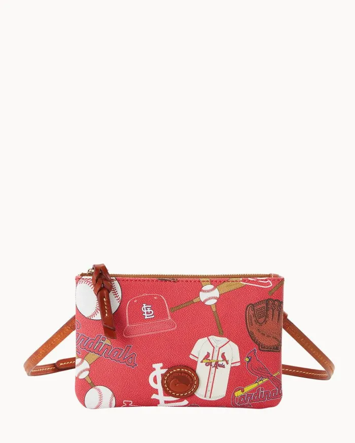 MLB Cardinals Top Zip Crossbody Cardinals Women Dooney and Bourke Crossbodies