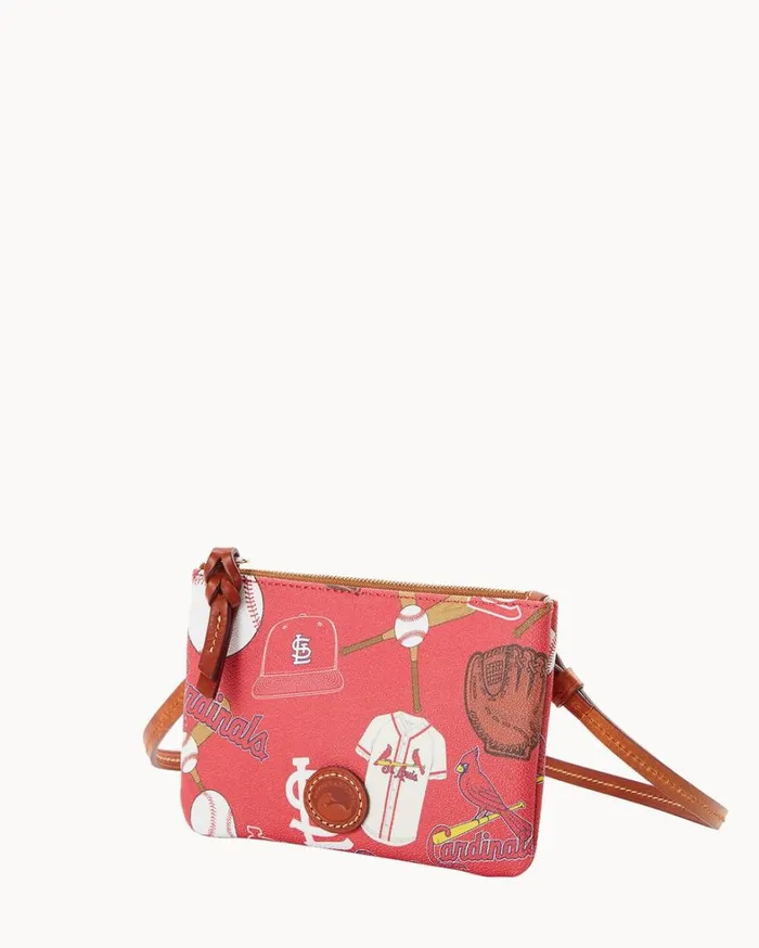 MLB Cardinals Top Zip Crossbody Cardinals Women Dooney and Bourke Crossbodies MLB Cardinals Top Zip Crossbody Cardinals Women Dooney and Bourke Crossbodies