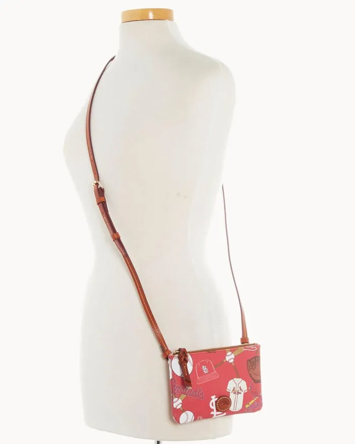 MLB Cardinals Top Zip Crossbody Cardinals Women Dooney and Bourke Crossbodies MLB Cardinals Top Zip Crossbody Cardinals Women Dooney and Bourke Crossbodies