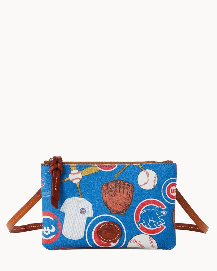 MLB Cubs Top Zip Crossbody Cubs Women Dooney and Bourke Crossbodies