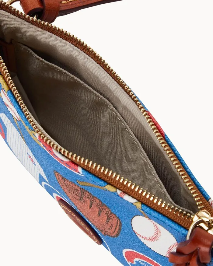 MLB Cubs Top Zip Crossbody Cubs Women Dooney and Bourke Crossbodies