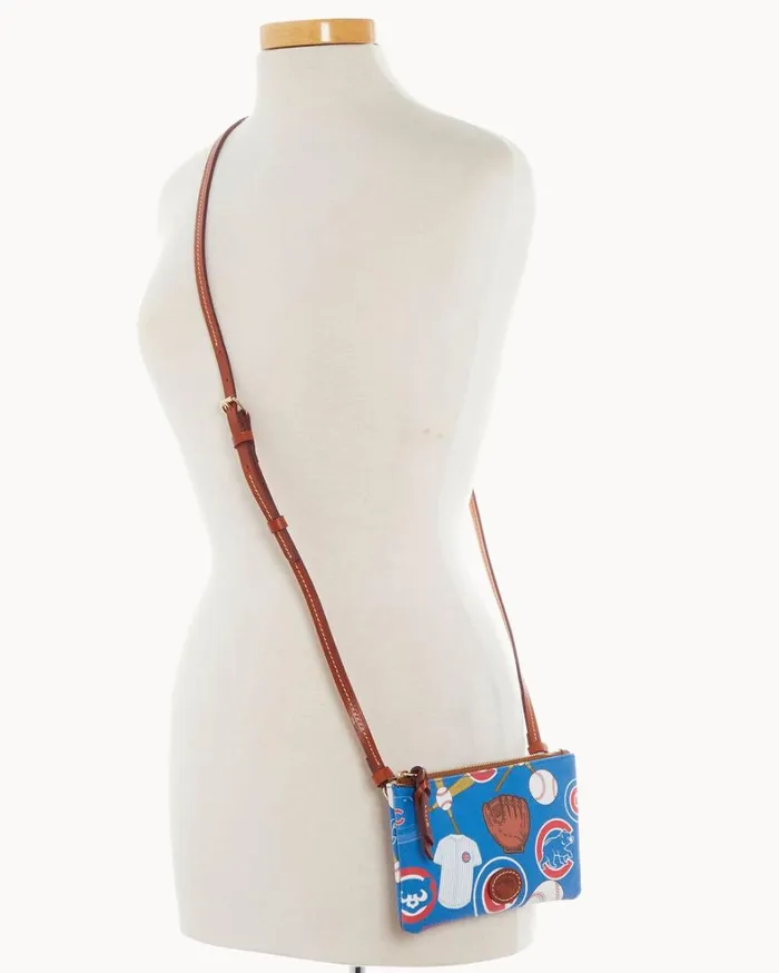 MLB Cubs Top Zip Crossbody Cubs Women Dooney and Bourke Crossbodies