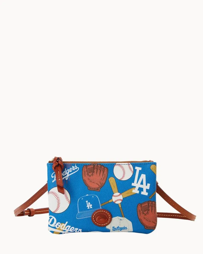 MLB Dodgers Top Zip Crossbody Dodgers Women Dooney and Bourke Crossbodies