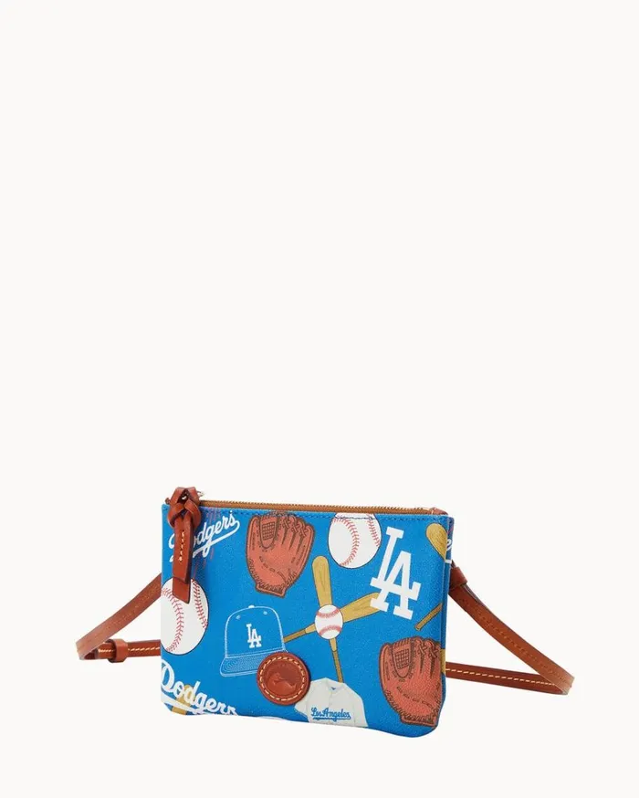 MLB Dodgers Top Zip Crossbody Dodgers Women Dooney and Bourke Crossbodies