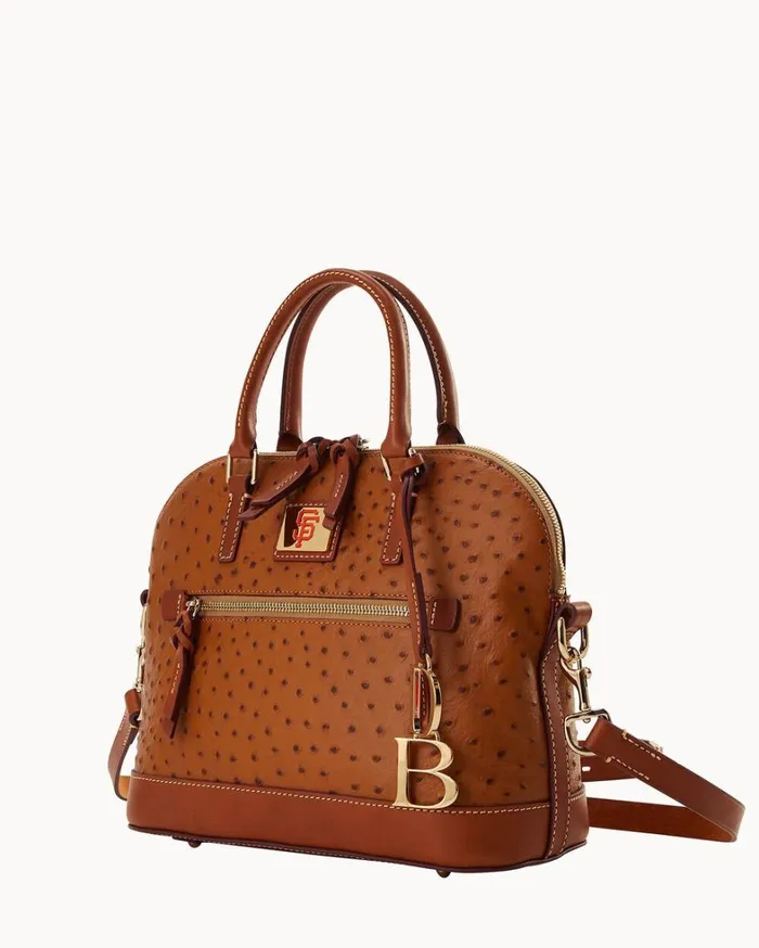 MLB Giants Domed Zip Satchel Giants Women Dooney and Bourke Satchels
