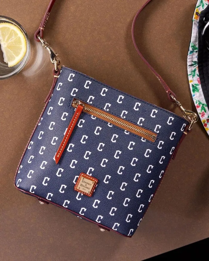 MLB Guardians Small Zip Crossbody Guardians Women Dooney and Bourke Crossbodies MLB Guardians Small Zip Crossbody Guardians Women Dooney and Bourke Crossbodies