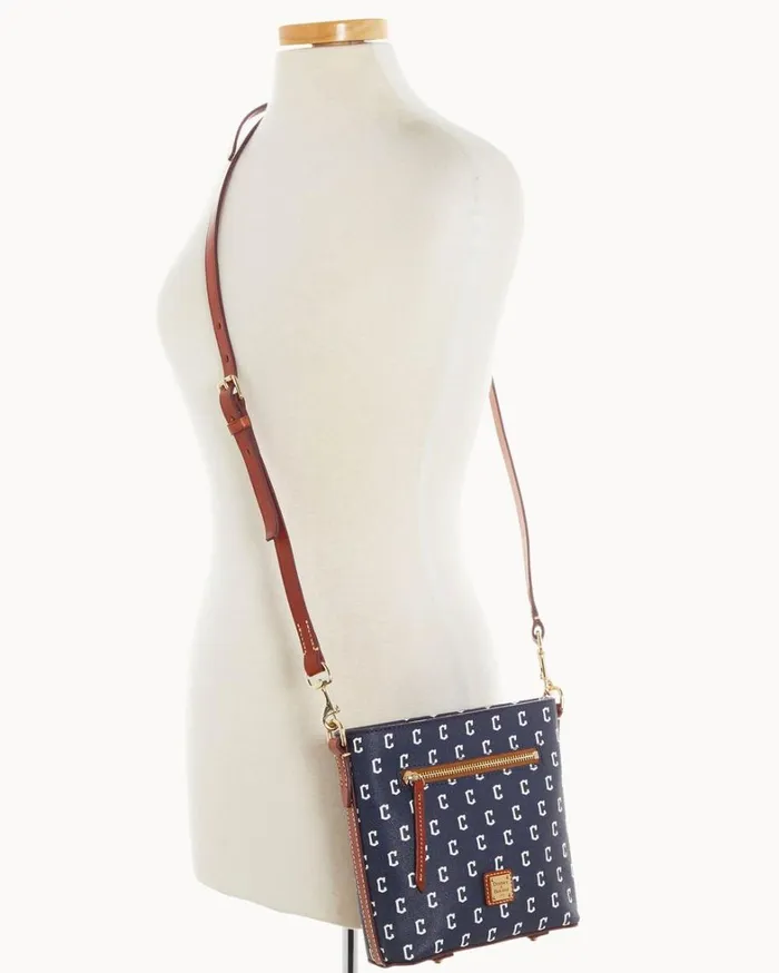 MLB Guardians Small Zip Crossbody Guardians Women Dooney and Bourke Crossbodies MLB Guardians Small Zip Crossbody Guardians Women Dooney and Bourke Crossbodies