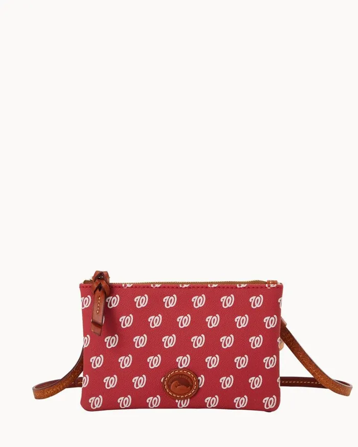 MLB Nationals Top Zip Crossbody Nationals Women Dooney and Bourke Crossbodies MLB Nationals Top Zip Crossbody Nationals Women Dooney and Bourke Crossbodies