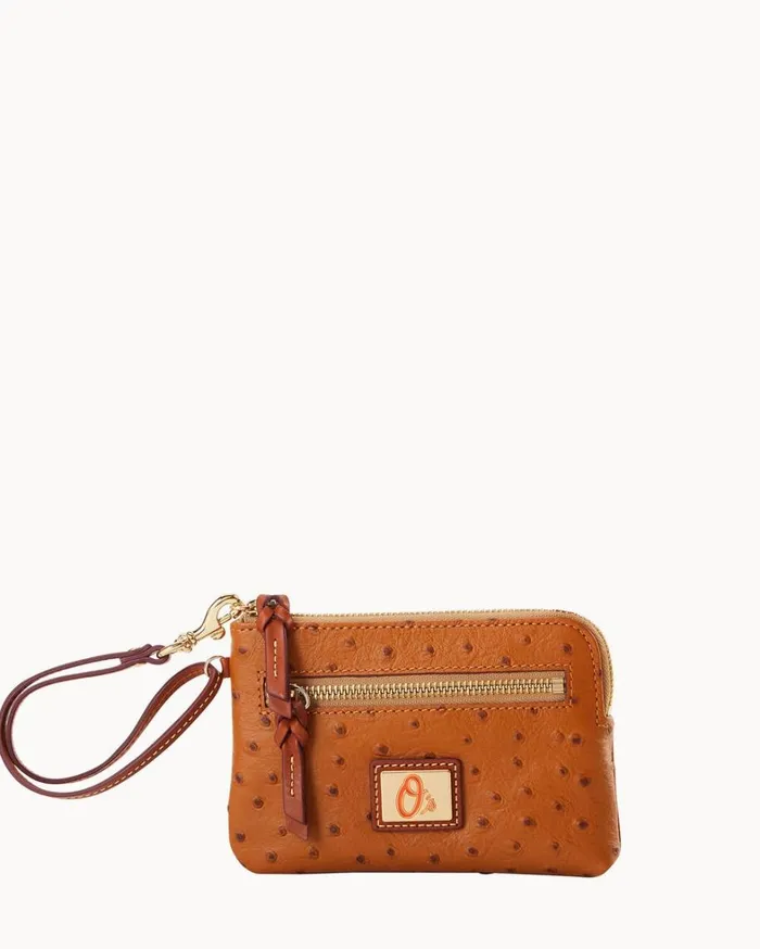 MLB Orioles Zip Around Wristlet Orioles Women Dooney and Bourke Wallets