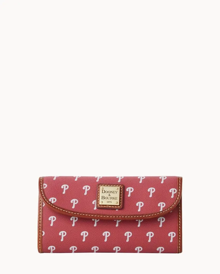 MLB Phillies Continental Clutch Phillies Women Dooney and Bourke Wallets