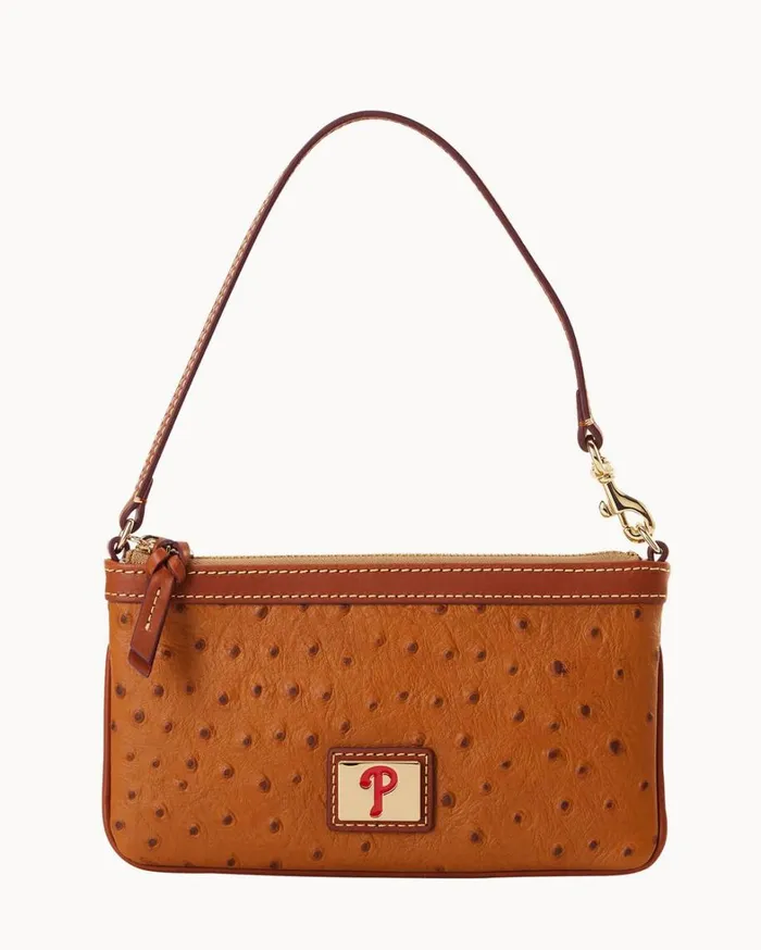 MLB Phillies Large Slim Wristlet Phillies Women Dooney and Bourke Wallets