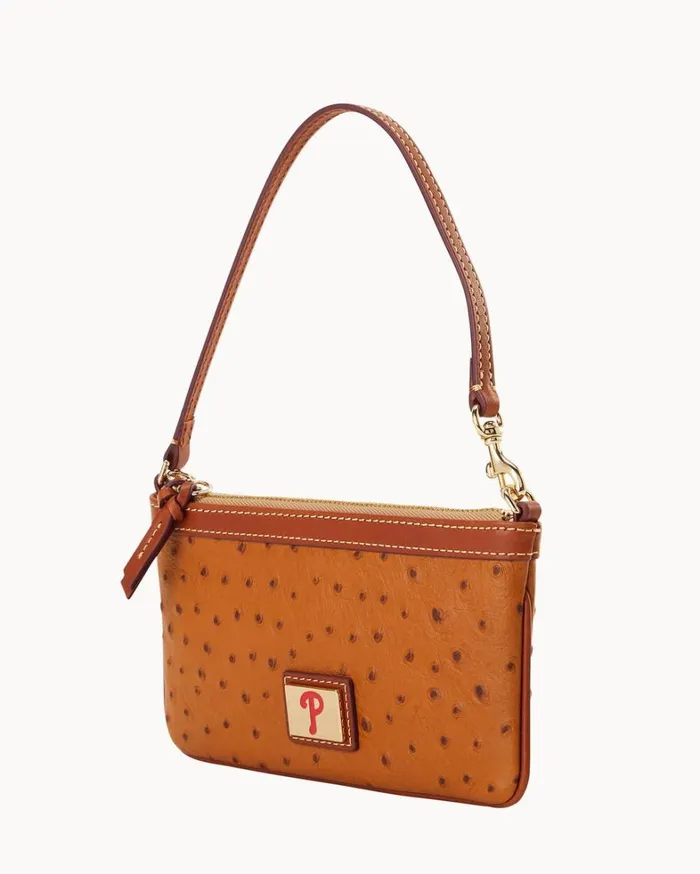MLB Phillies Large Slim Wristlet Phillies Women Dooney and Bourke Wallets