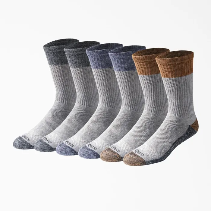 Moisture Control Crew Work Socks Size 612 6Pack Mid Gray Heather Mid Gray Heather myh Men Dickies Socks Moisture Control Crew Work Socks Size 612 6Pack Mid Gray Heather Mid Gray Heather myh Men Dickies Socks