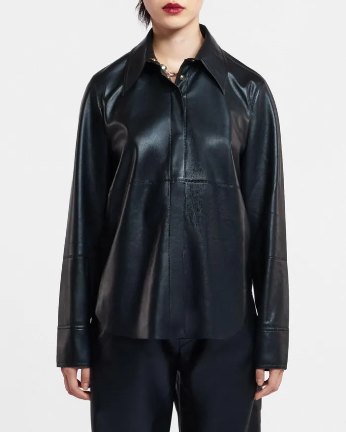 Naum Black Women Nanushka Tops