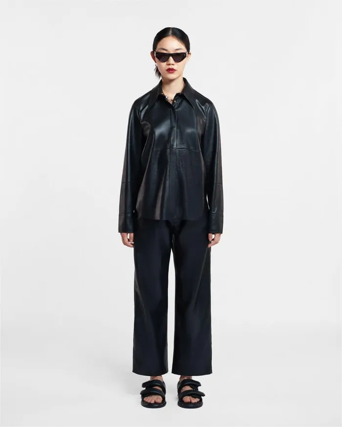 Naum Black Women Nanushka Tops Naum Black Women Nanushka Tops