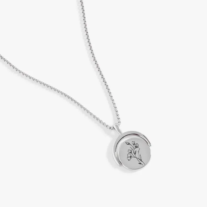 Necklaces Women Alex And Ani April Birthstone And Flower Flip Charm Necklace Stainless Steel Gold
