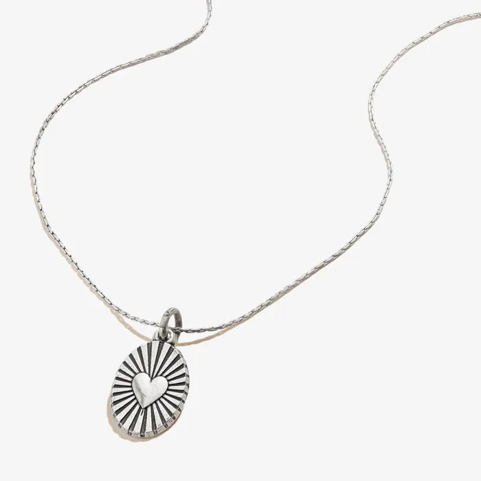Necklaces Women Alex And Ani Heart Embossed Charm Necklace Rafaelian Gold