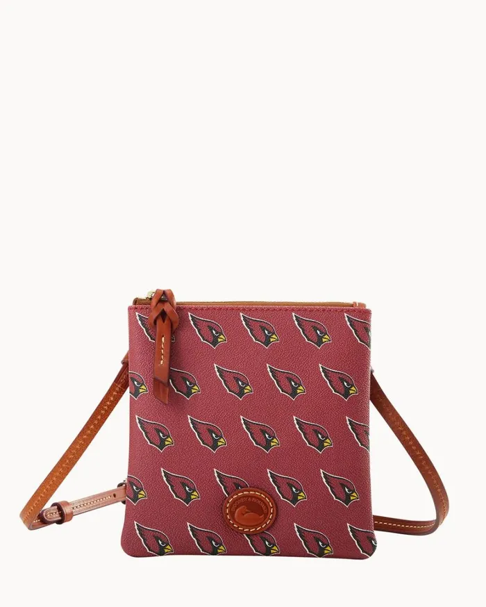 NFL AZ Cardinals Small North South Top Zip Crossbody Cardinals Women Dooney and Bourke Crossbodies NFL AZ Cardinals Small North South Top Zip Crossbody Cardinals Women Dooney and Bourke Crossbodies
