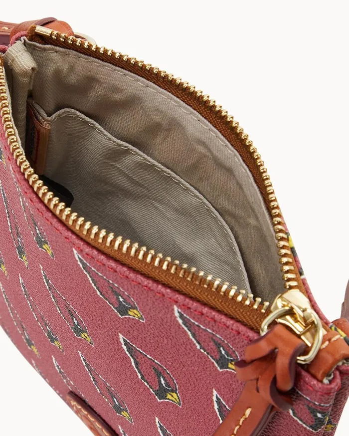 NFL AZ Cardinals Small North South Top Zip Crossbody Cardinals Women Dooney and Bourke Crossbodies NFL AZ Cardinals Small North South Top Zip Crossbody Cardinals Women Dooney and Bourke Crossbodies