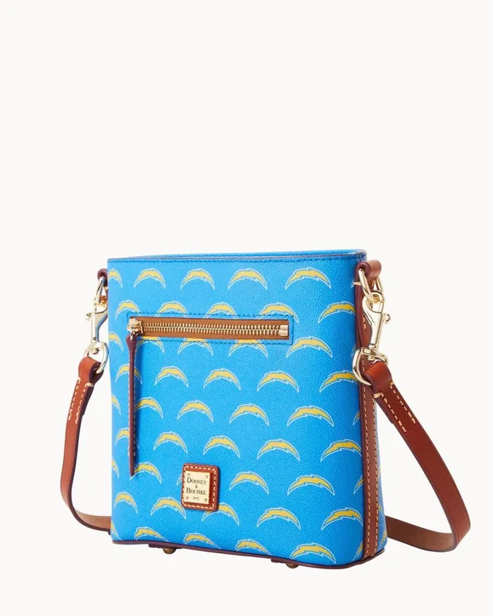 NFL Chargers Small Zip Crossbody Chargers Women Dooney and Bourke Crossbodies NFL Chargers Small Zip Crossbody Chargers Women Dooney and Bourke Crossbodies