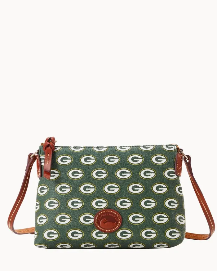 NFL Packers Crossbody Pouchette Packers Women Dooney and Bourke Crossbodies