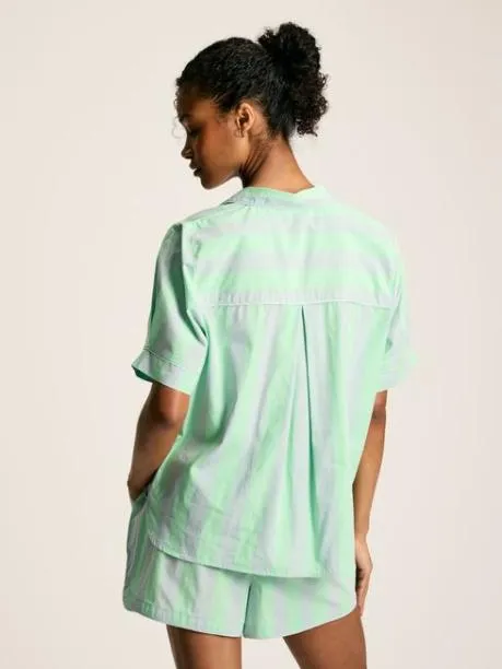Nightwear Women Joules Blue and Green Striped Pyjama Set Nightwear Women Joules Blue and Green Striped Pyjama Set