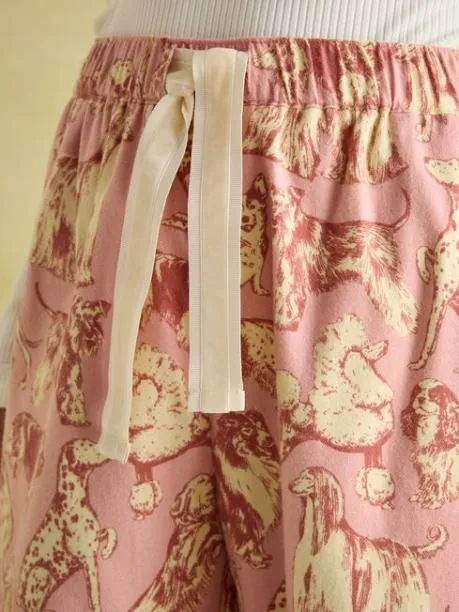 Nightwear Women Joules Pink Cotton Pyjama Bottoms